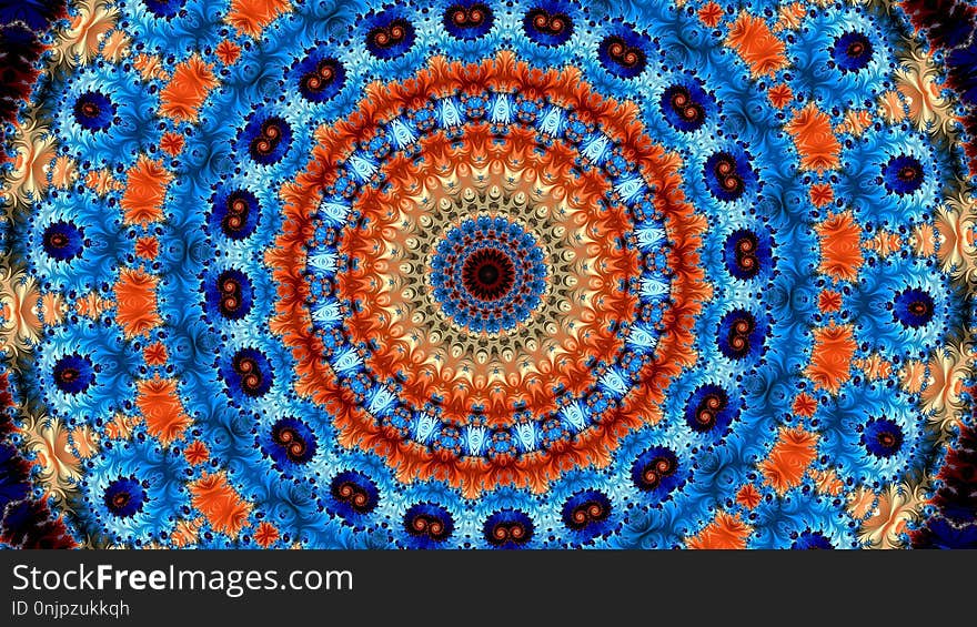 Symmetry, Pattern, Textile, Fractal Art