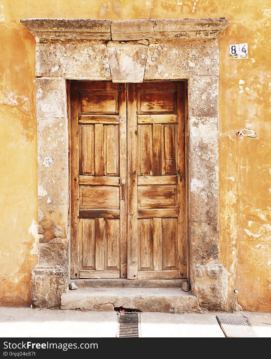 Door, Wall, Wood, Facade