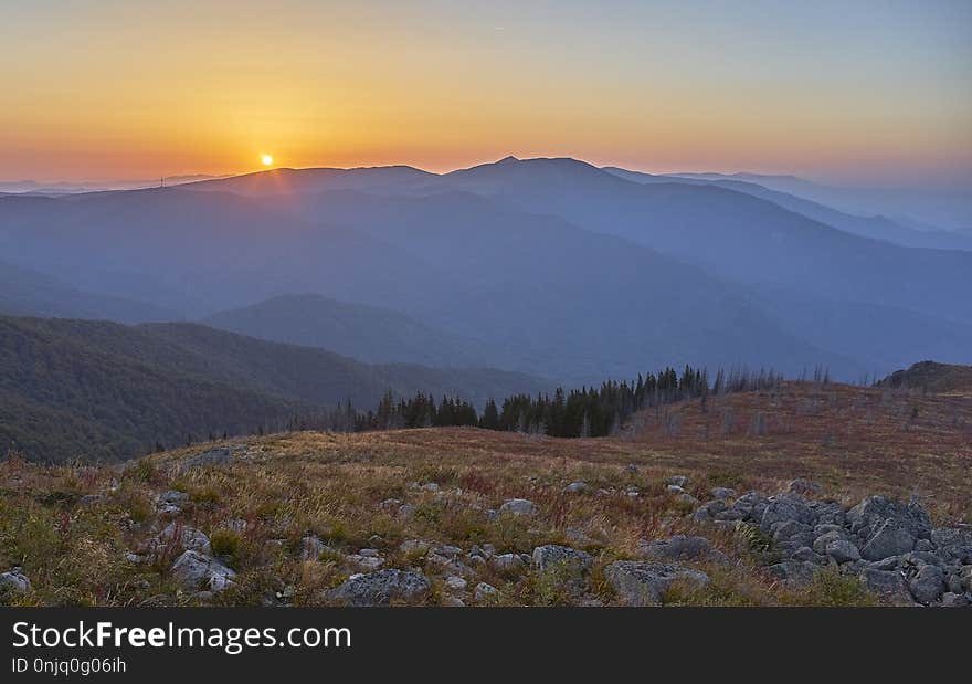 Ridge, Highland, Wilderness, Sky