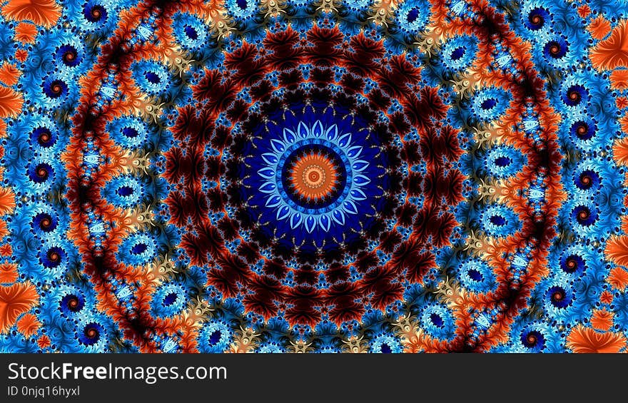 Symmetry, Textile, Pattern, Fractal Art