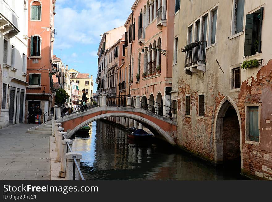 Waterway, Canal, Town, Neighbourhood