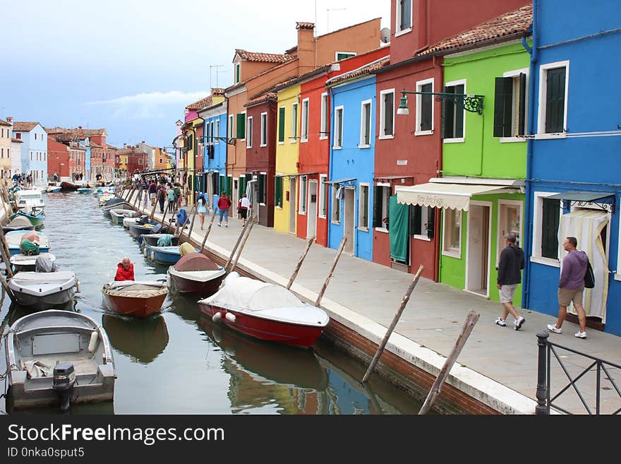 Waterway, Water Transportation, Canal, Town