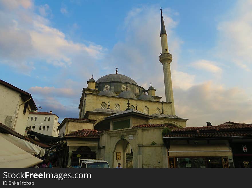 Mosque, Sky, Building, Place Of Worship