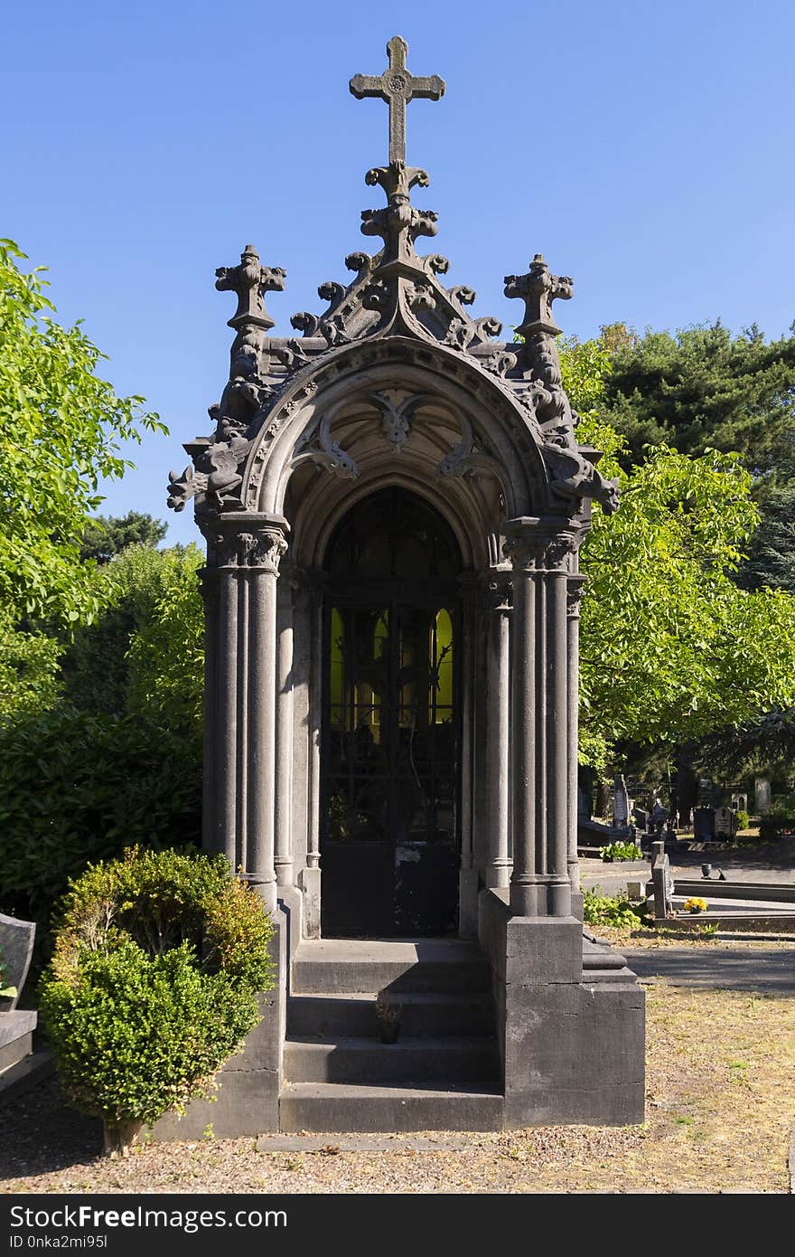 Memorial, Monument, Cemetery, Tree