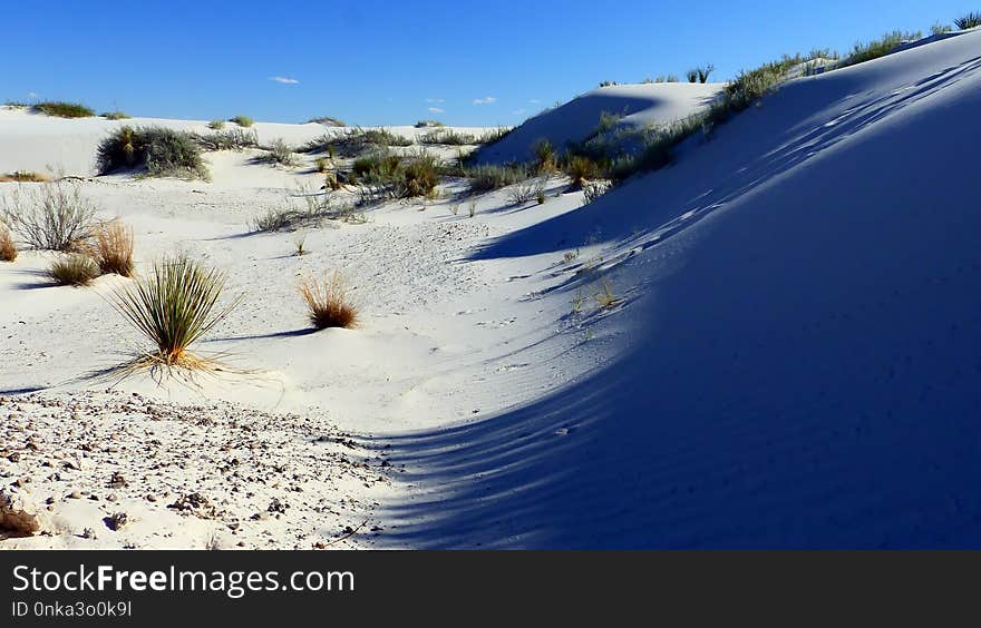 Snow, Winter, Dune, Sand