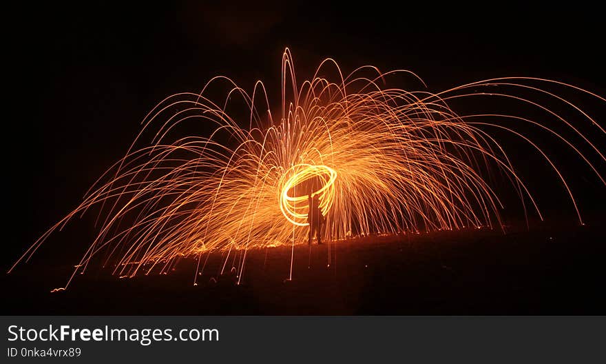 Fireworks, Light, Darkness, Event