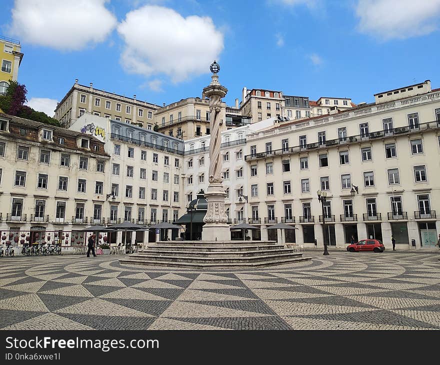 Classical Architecture, Town Square, Plaza, Landmark