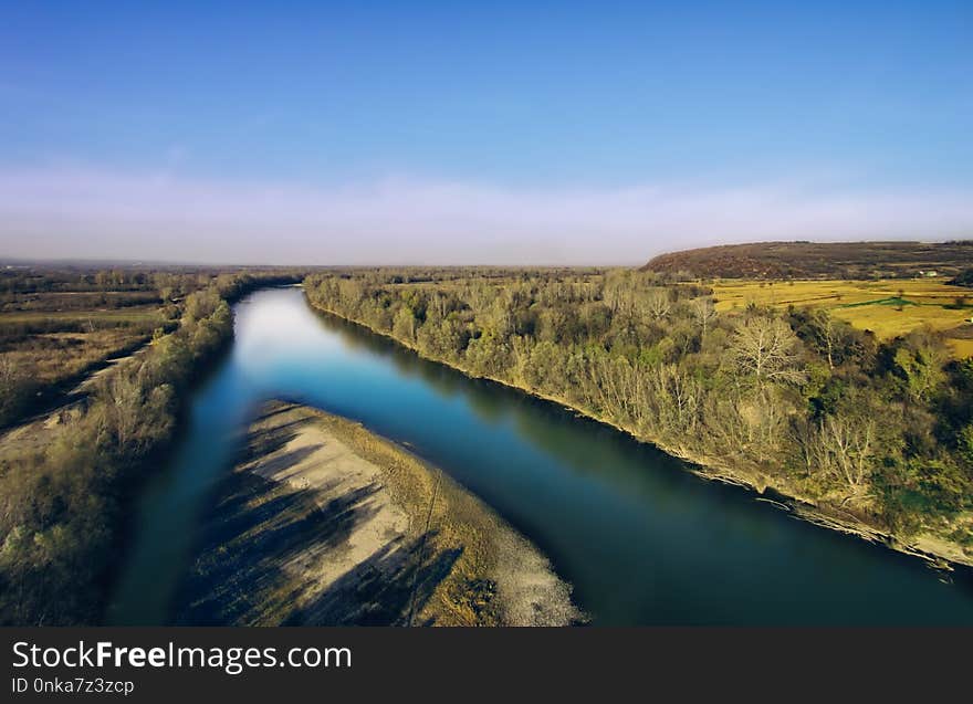 Waterway, Sky, River, Water Resources