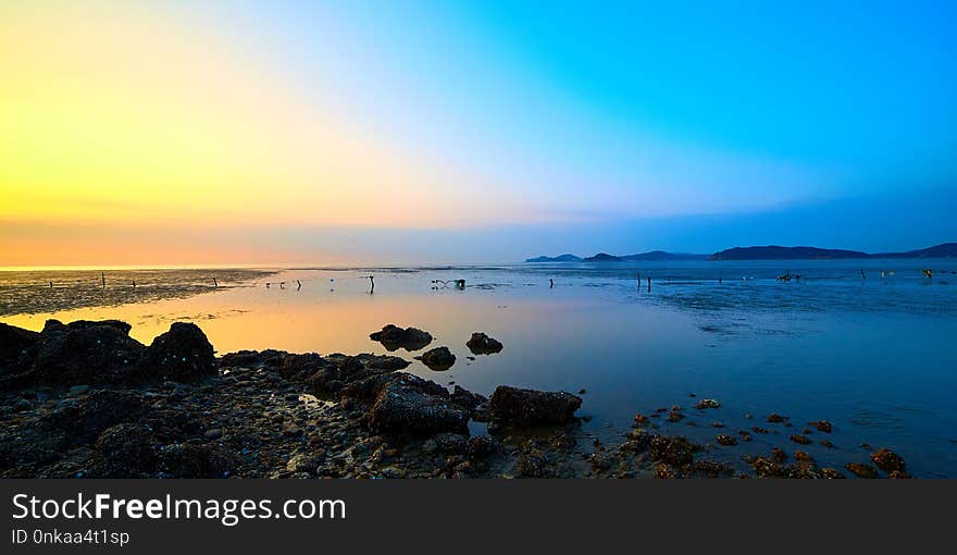 Horizon, Sea, Sky, Shore