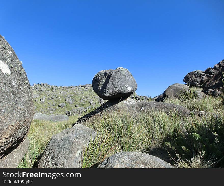 Rock, Boulder, Wilderness, Sky