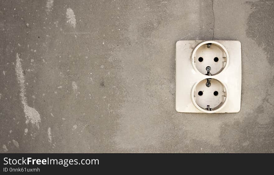 White, Wall, Ac Power Plugs And Socket Outlets, Font