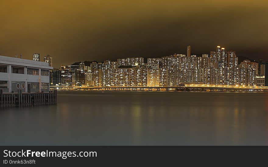 Reflection, Cityscape, City, Water