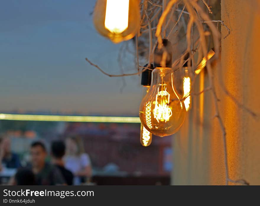 Yellow, Light, Lighting, Light Fixture