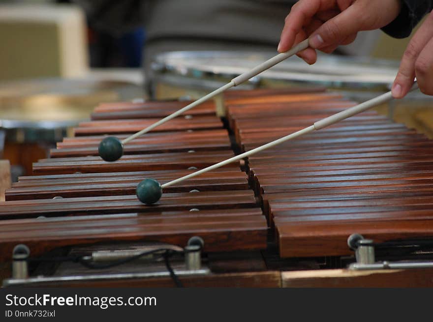 Musical Instrument, Xylophone, Marimba, Cue Stick