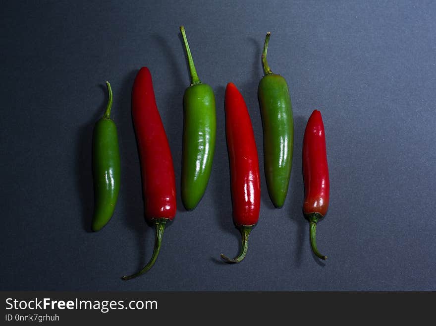 Chili Pepper, Bird's Eye Chili, Serrano Pepper, Vegetable