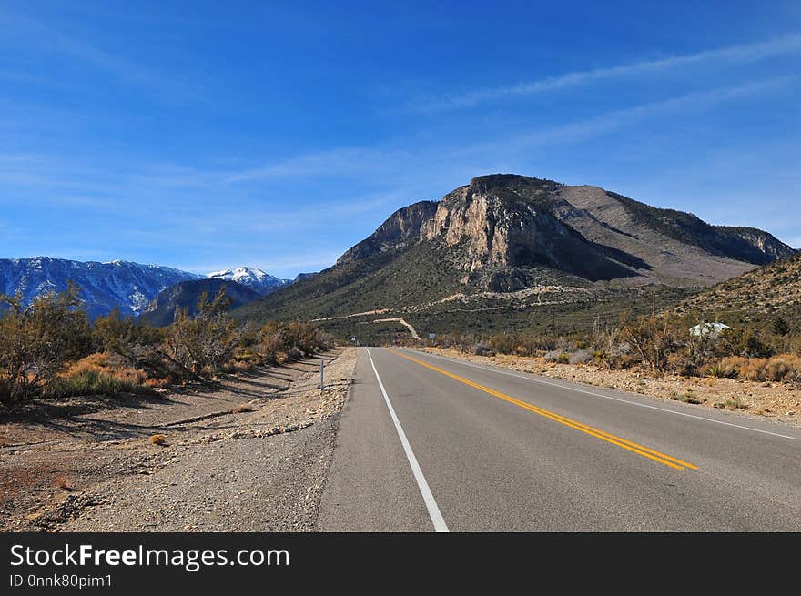 Road, Sky, Mountainous Landforms, Mountain