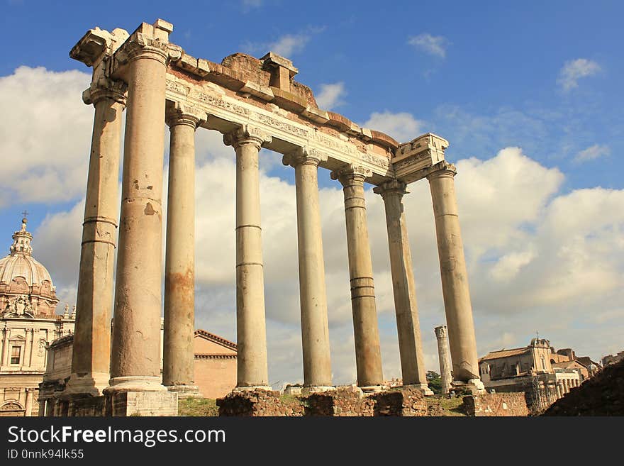 Ancient Roman Architecture, Historic Site, Column, Roman Temple