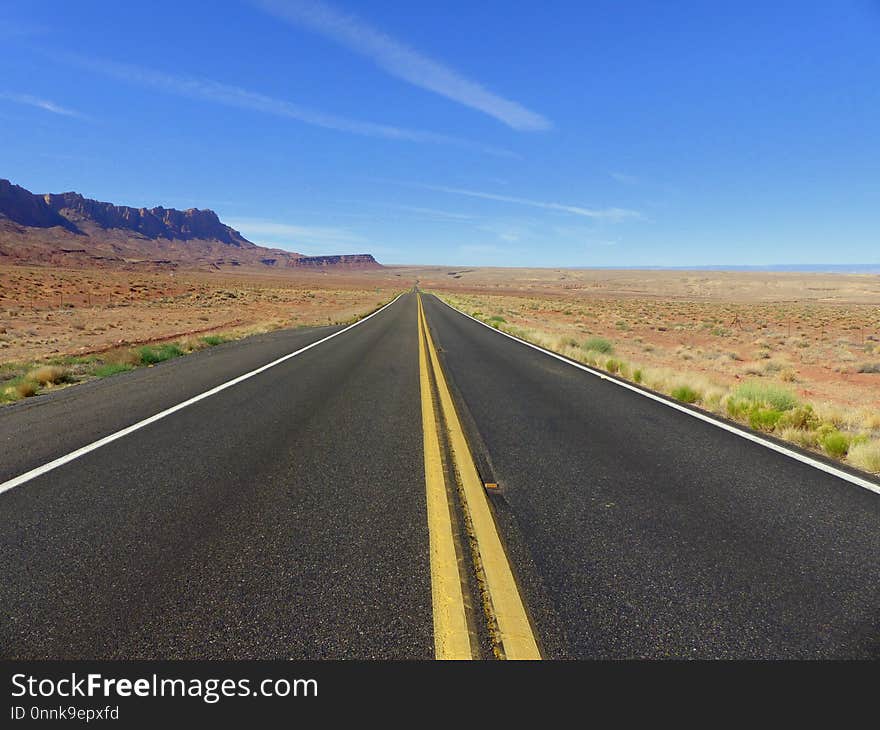 Road, Asphalt, Highway, Horizon