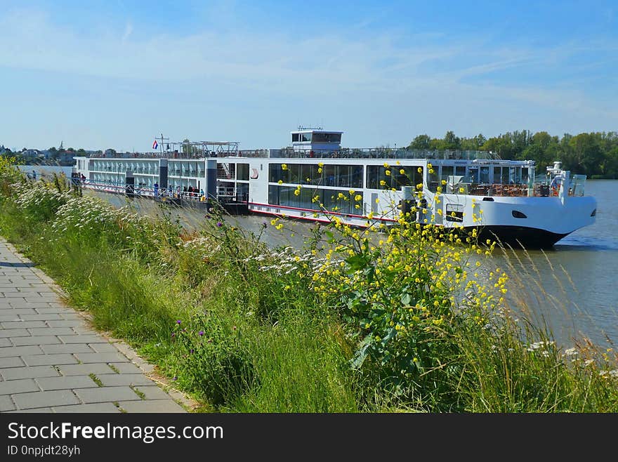 Waterway, Water Transportation, River, Motor Ship