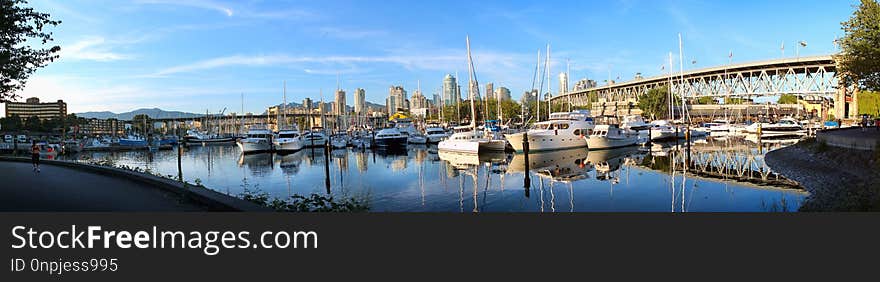 Waterway, Marina, Reflection, Canal