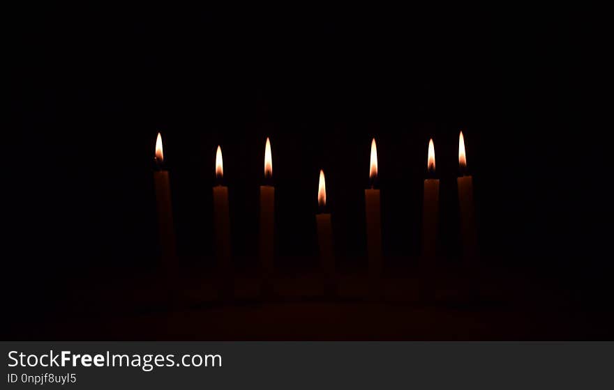 Candle, Darkness, Lighting, Wax