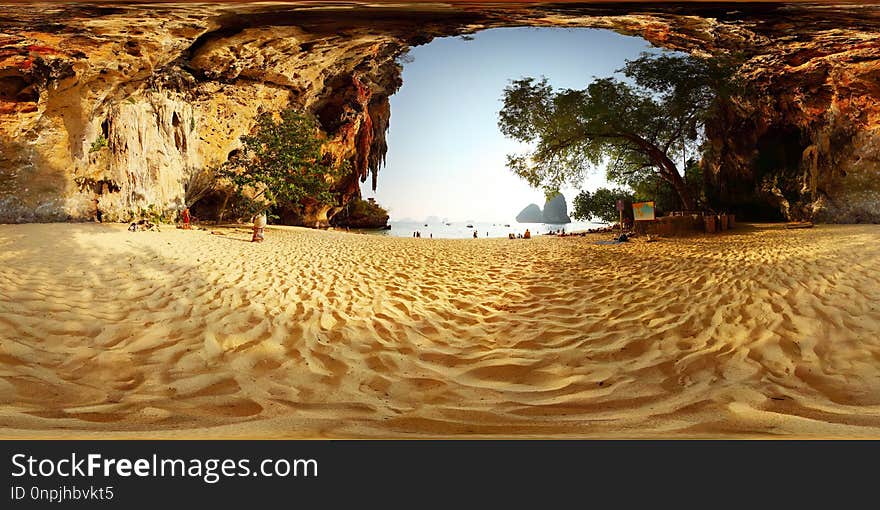 Formation, Sky, Landscape, Rock