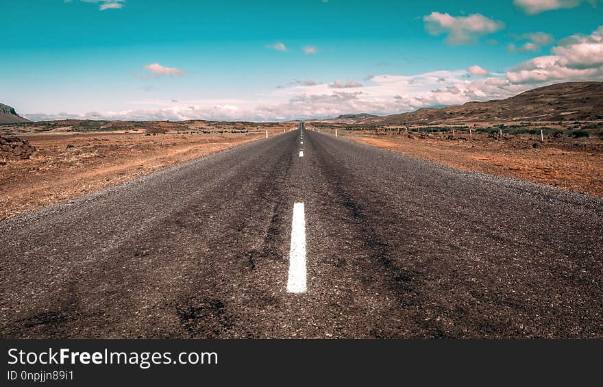 Road, Sky, Horizon, Cloud