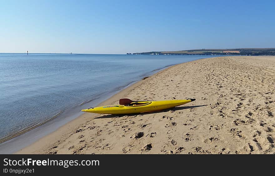 Kayak, Boat, Sea Kayak, Shore