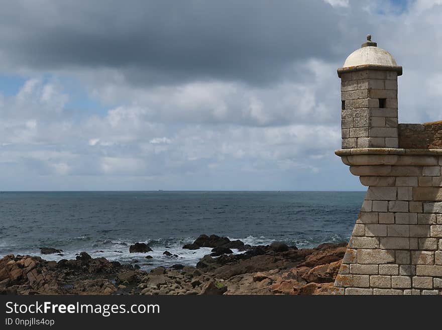 Sea, Sky, Coast, Promontory