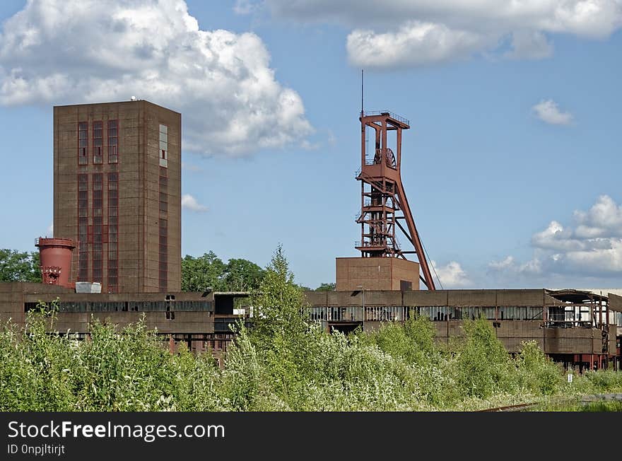 Sky, Industry, Cloud, Grass