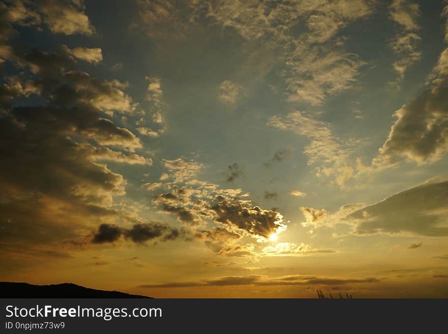 Sky, Afterglow, Cloud, Atmosphere