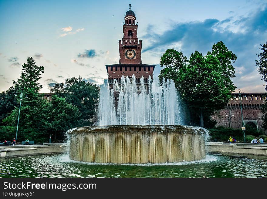 Water, Nature, Landmark, Fountain