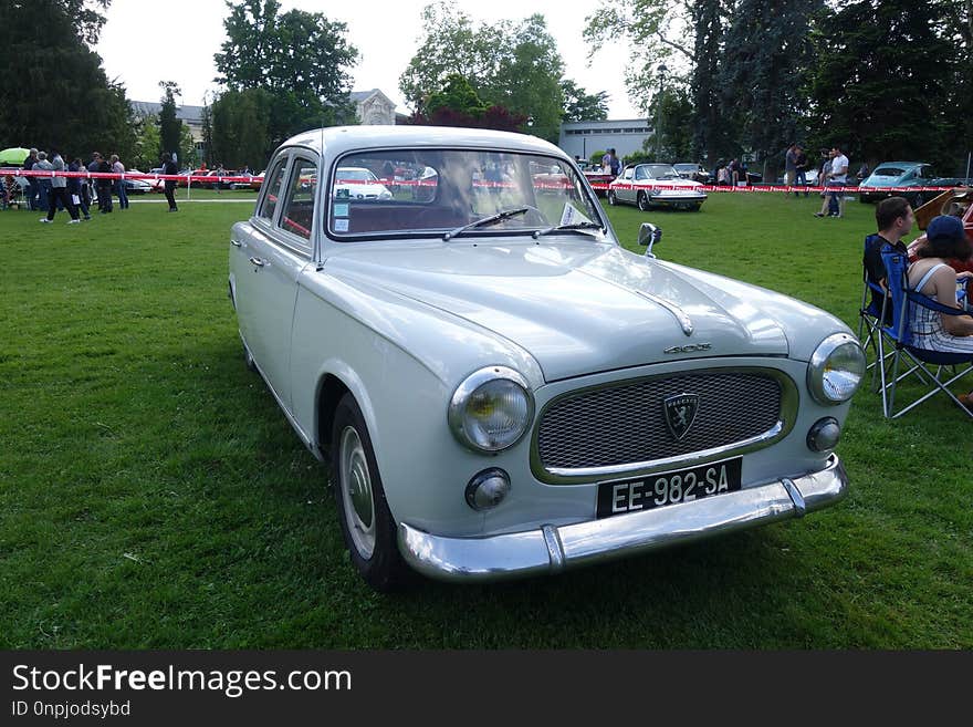 Car, Motor Vehicle, Peugeot 403, Mid Size Car