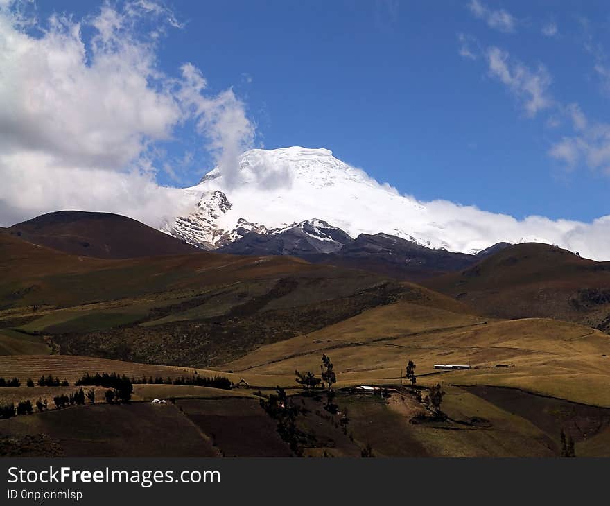 Highland, Sky, Mountainous Landforms, Cloud