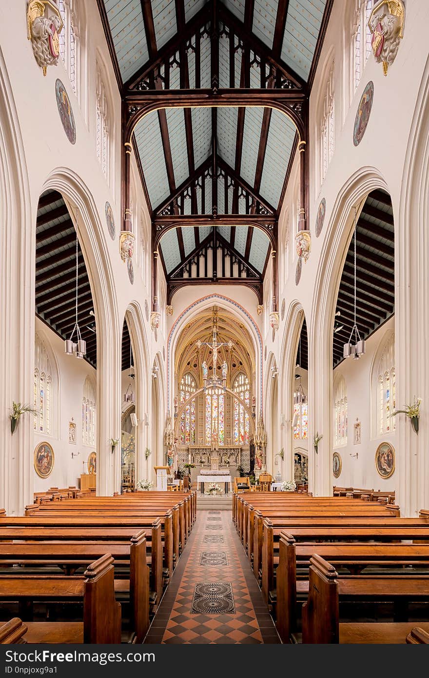 Place Of Worship, Arch, Aisle, Church