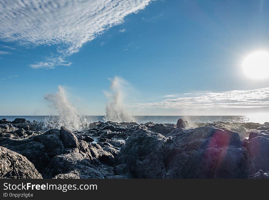 Sea, Sky, Ocean, Shore