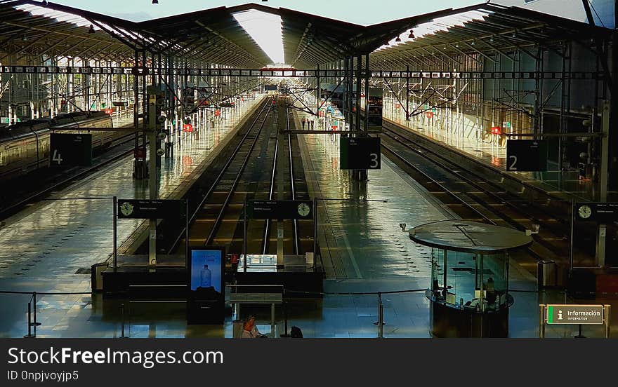 Reflection, Water, Metropolitan Area, Train Station