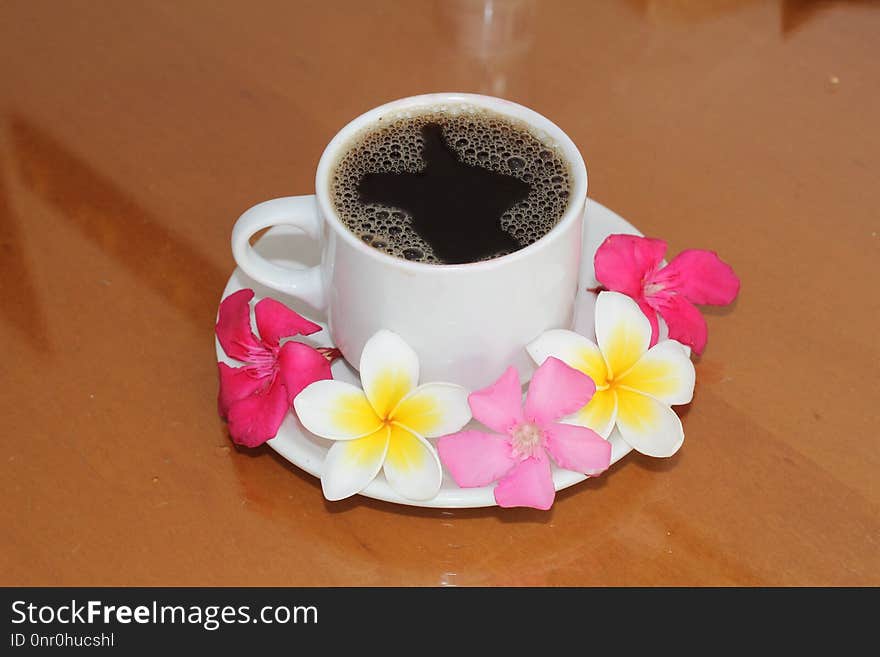 Coffee Cup, Flower, Cup, Tableware