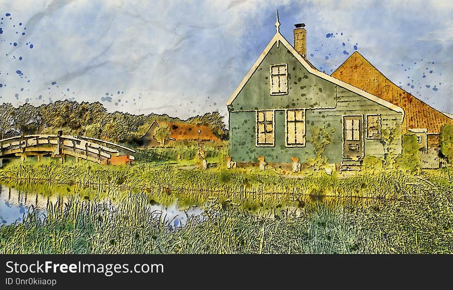 Property, Home, Sky, Cottage