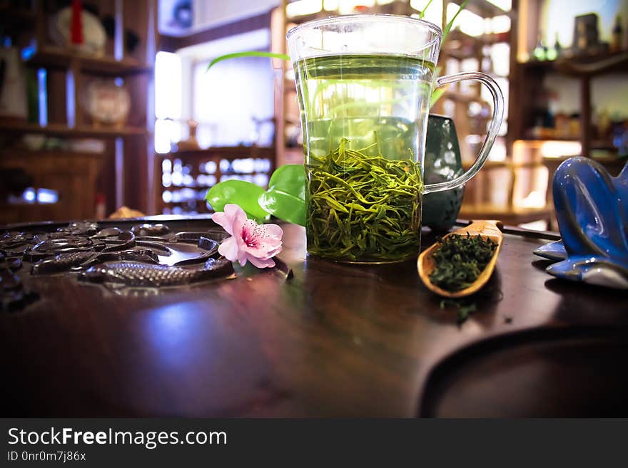 Glass, Drink, Table, Plant