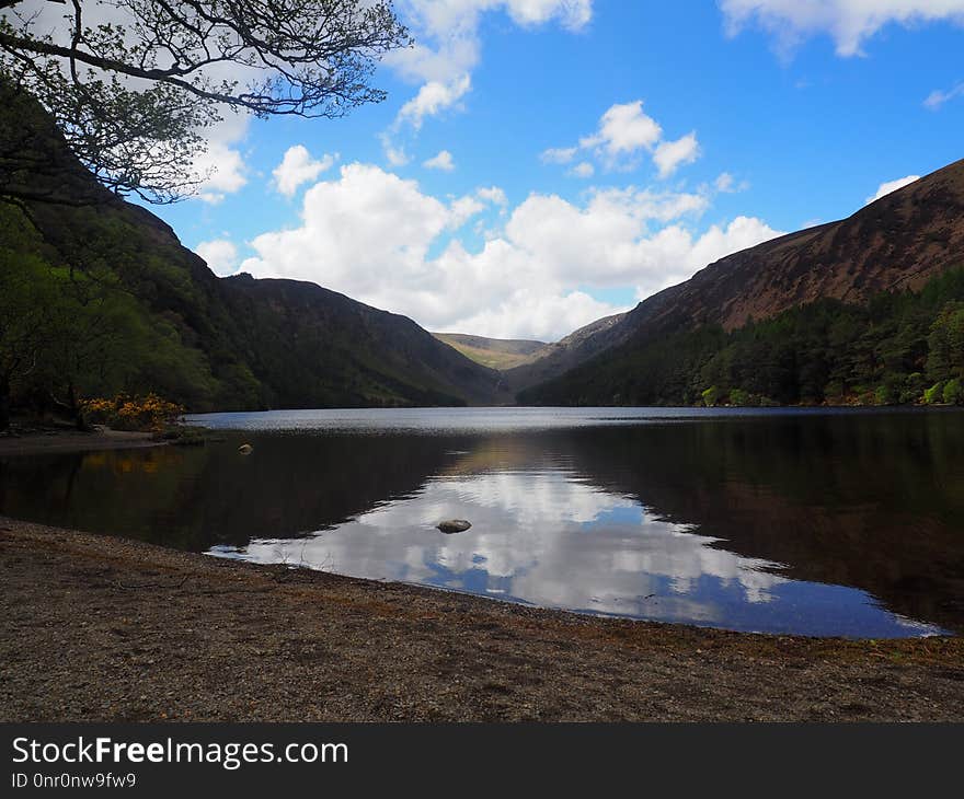 Reflection, Nature, Highland, Water