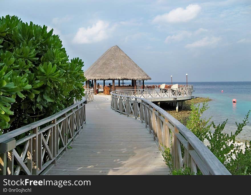 Resort, Boardwalk, Walkway, Coast