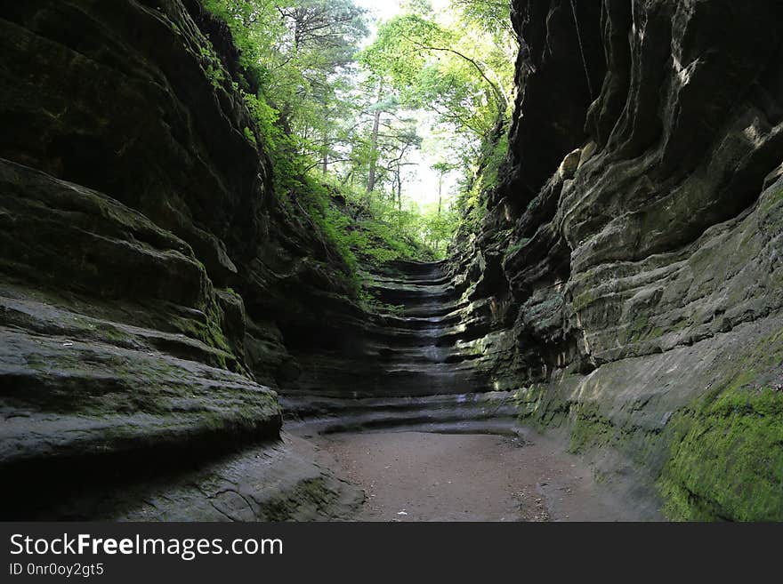 Nature Reserve, Rock, Ravine, Watercourse