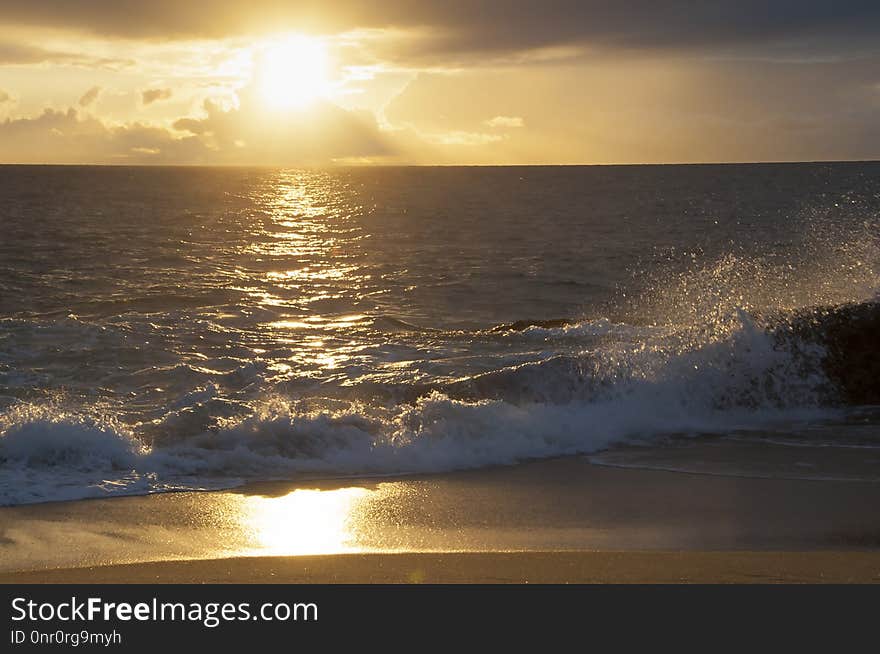 Horizon, Sea, Sky, Wave