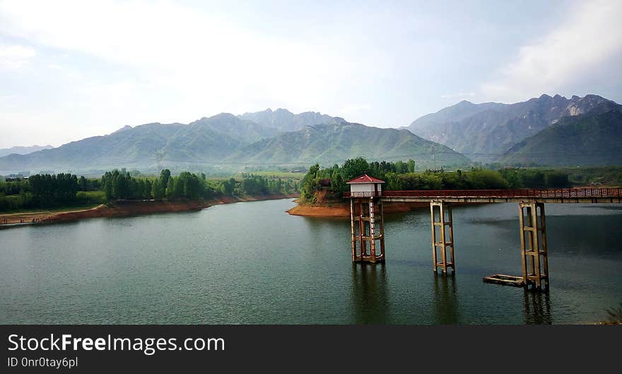 Nature, Lake, Mountain, Reservoir