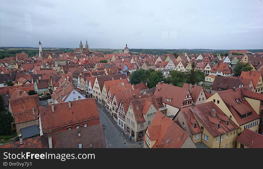 Town, Urban Area, City, Sky