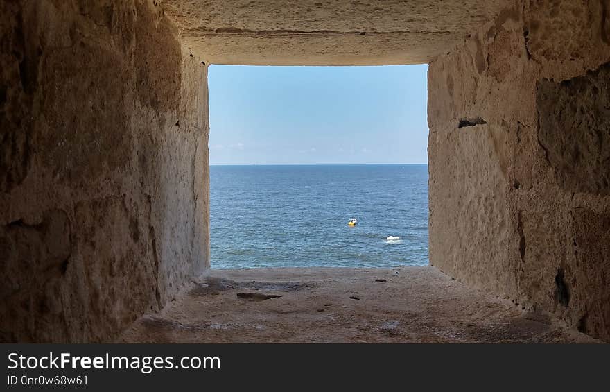 Sea, Sky, Wall, Window