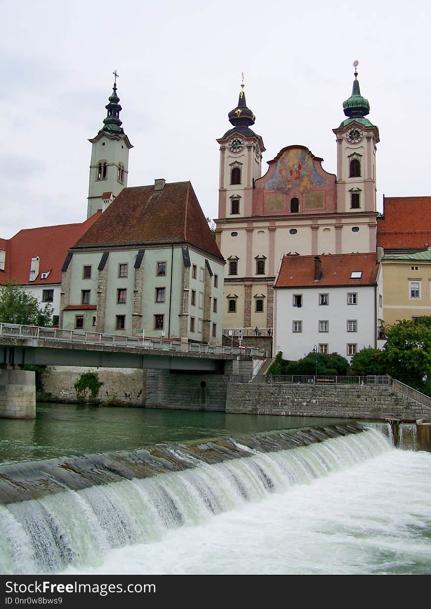 Landmark, Town, Château, Water