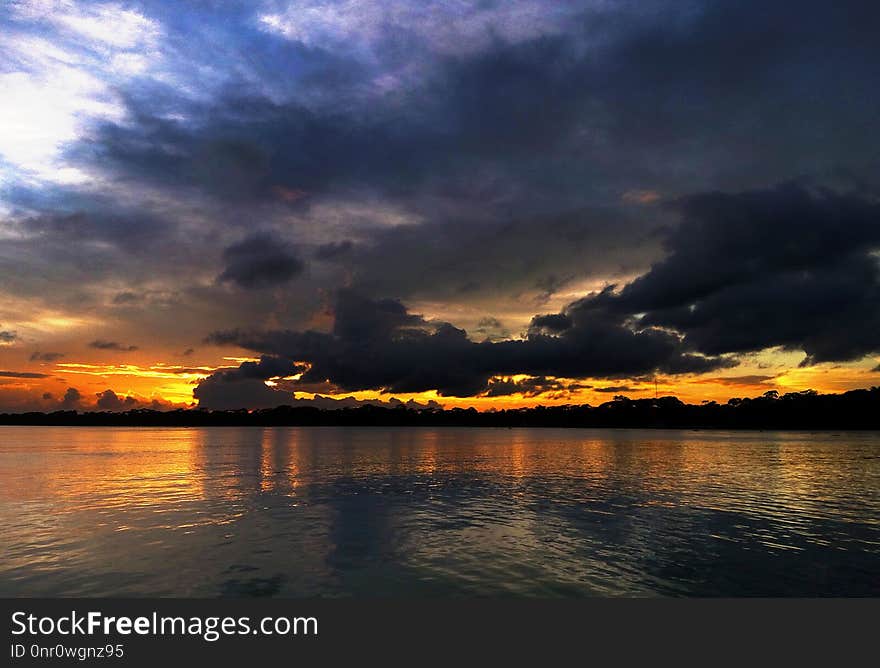 Sky, Horizon, Afterglow, Sunset