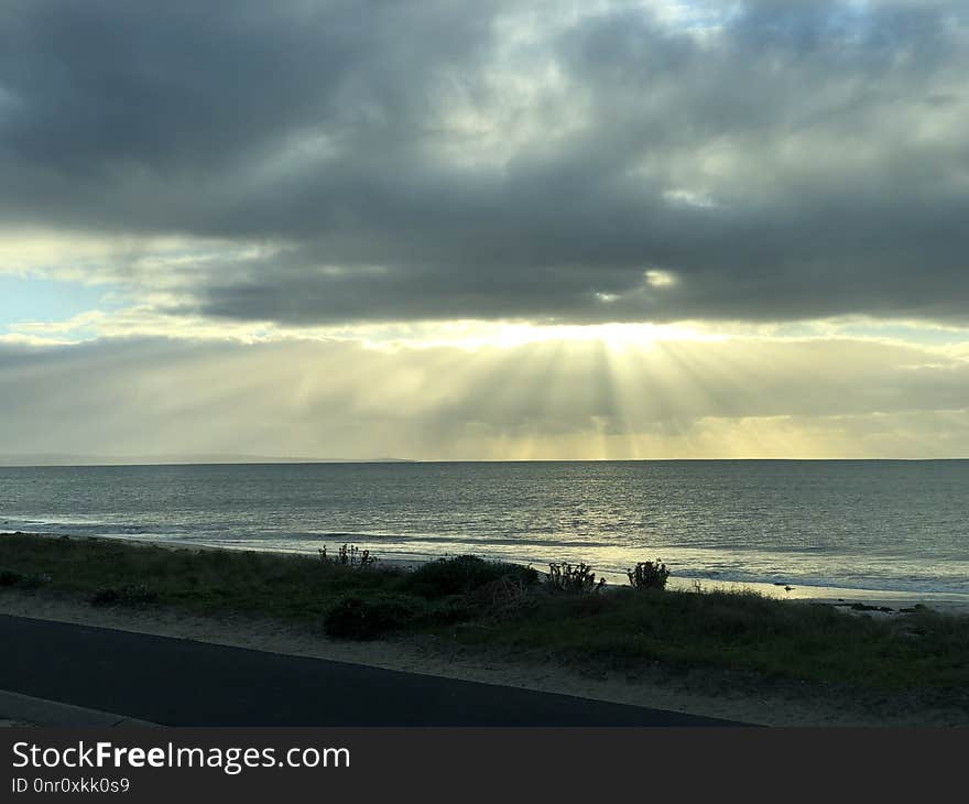 Sea, Sky, Horizon, Ocean